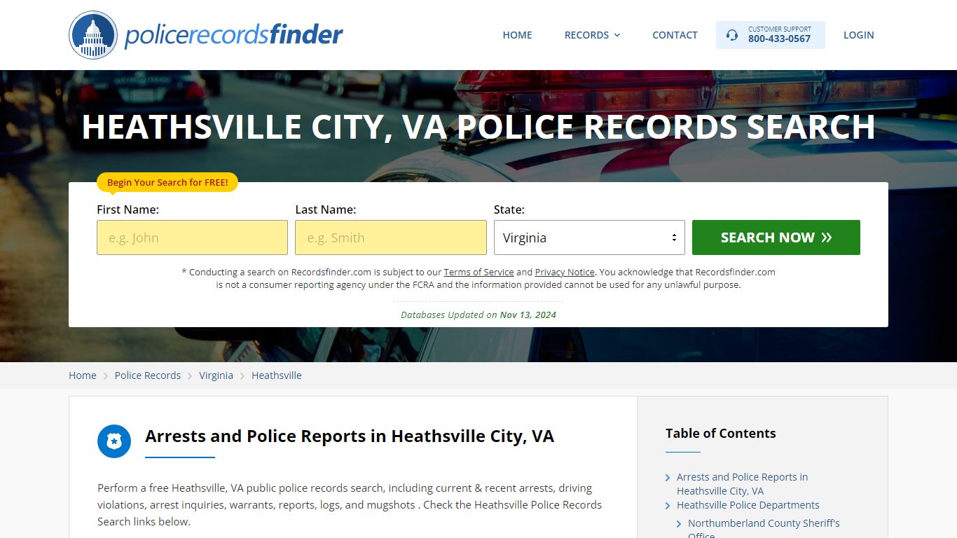 Heathsville, Northumberland County, VA Police Reports & Police ...